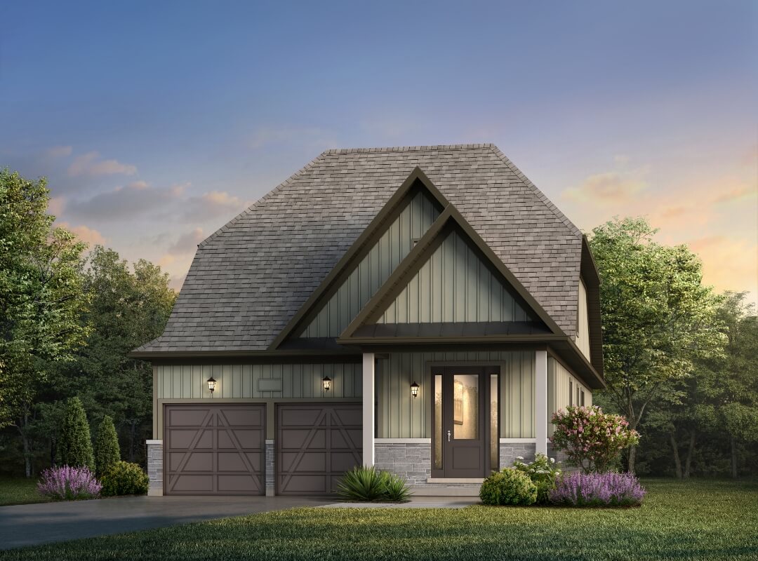 Ashford with Loft elevation — artist's concept