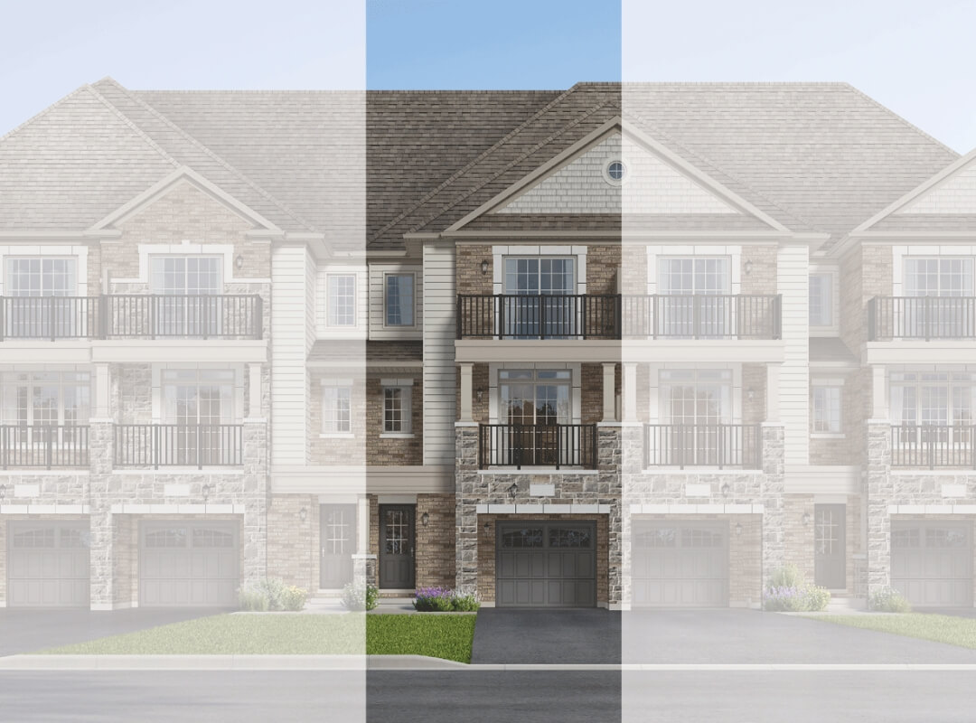 Village townhome elevation