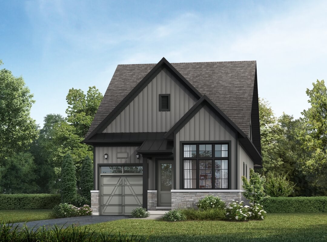 Rosewood with Loft elevation — artist's concept