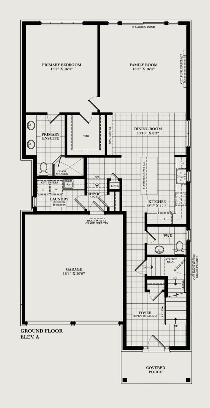 Ashford with Loft ground floor plan
