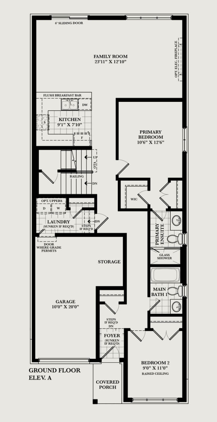 Rosewood with Loft ground floor plan